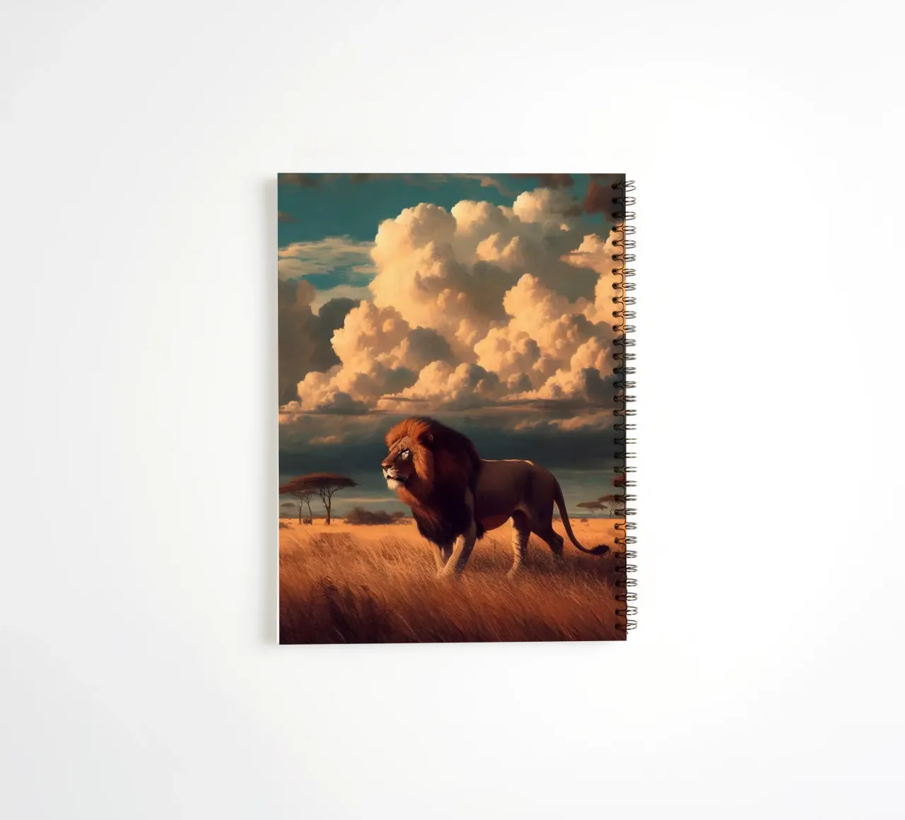 LION spiral notebook by RUBIANT ART