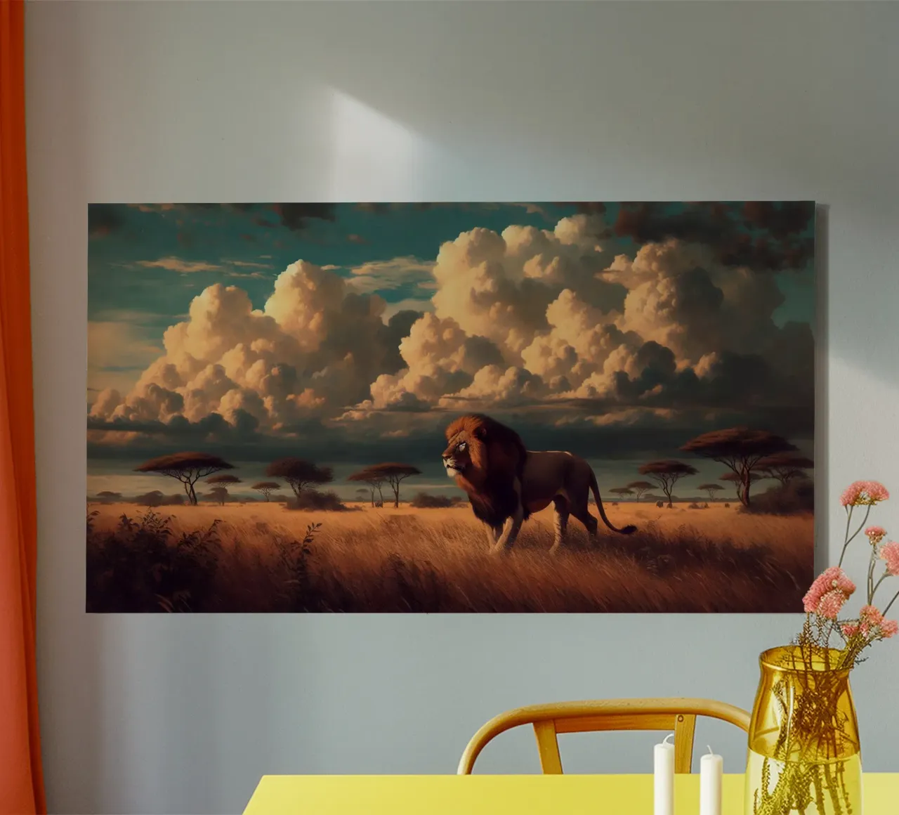 LION canvas by RUBIANT ART
