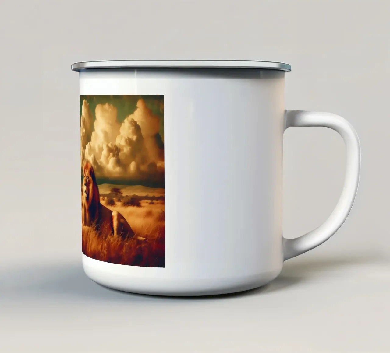 LEONE tazza in smalto da RUBIANT ART