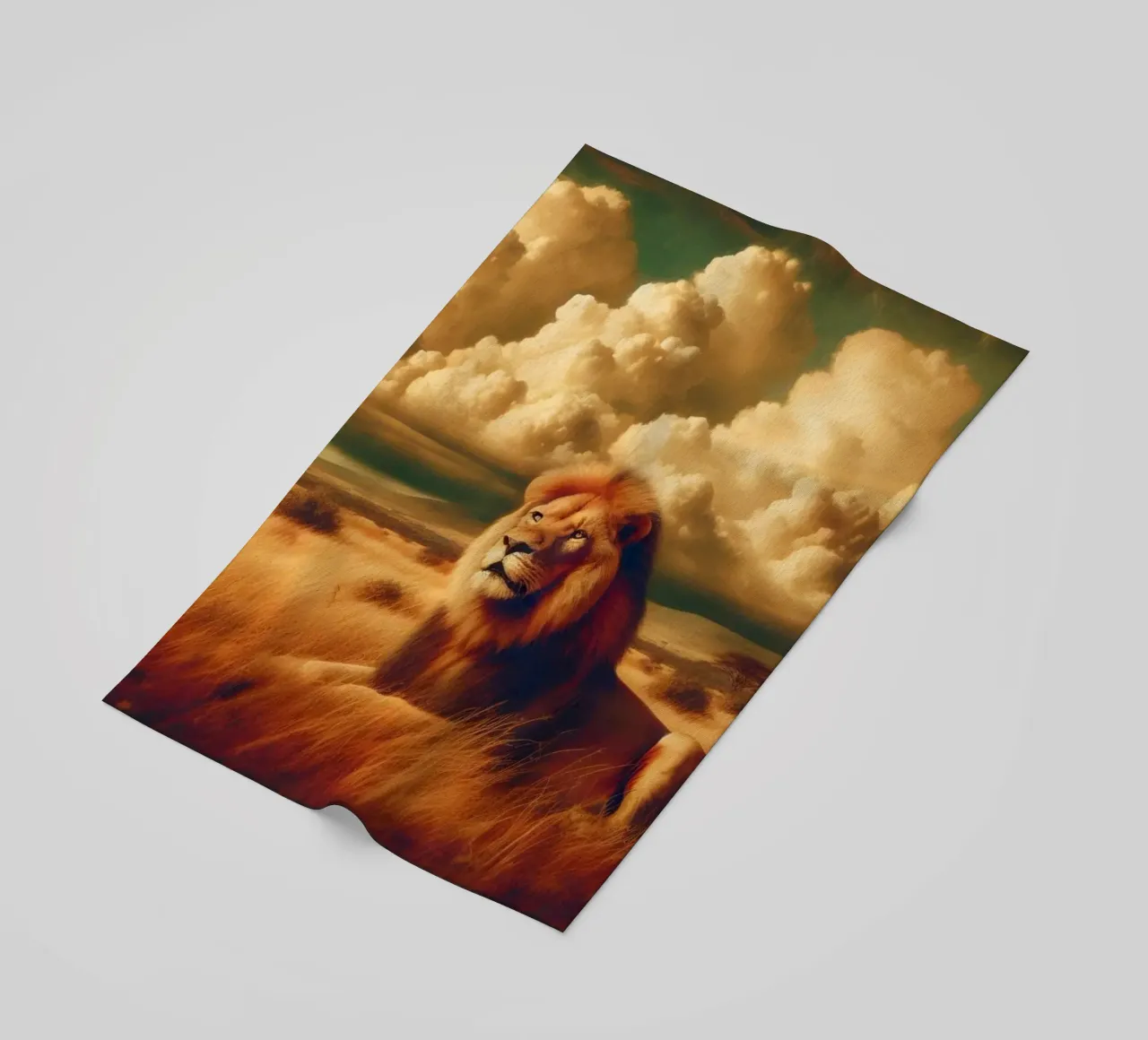 LEONE telo mare da RUBIANT ART