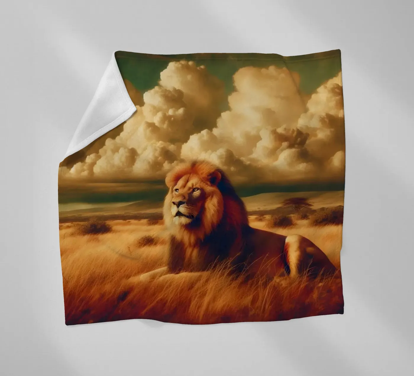 LEONE coperta in pile da RUBIANT ART