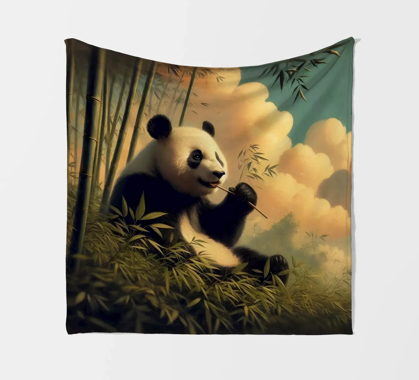 PANDA Fleecedecke von RUBIANT ART