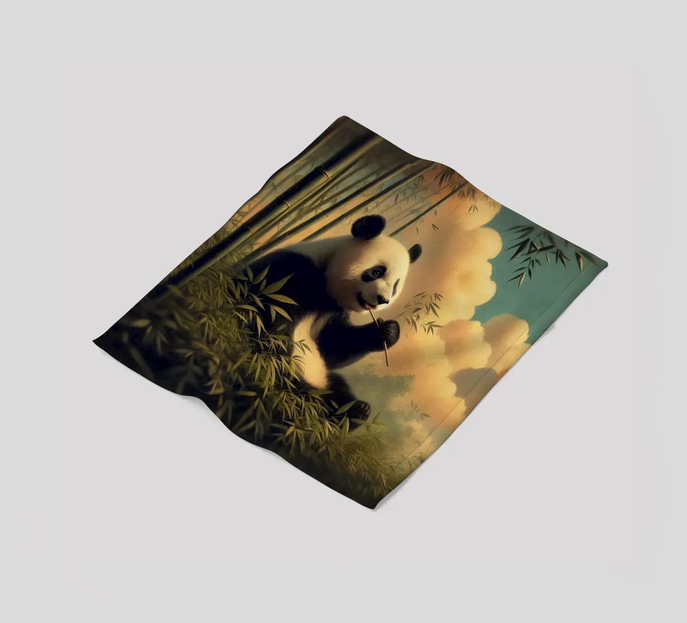 PANDA Fleecedecke von RUBIANT ART