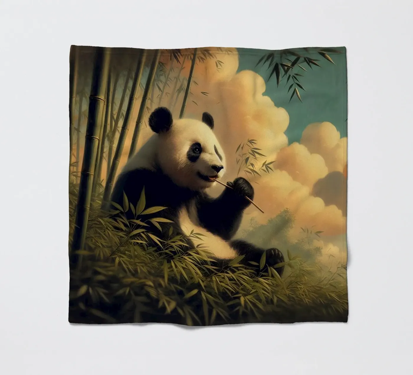 PANDA Fleecedecke von RUBIANT ART