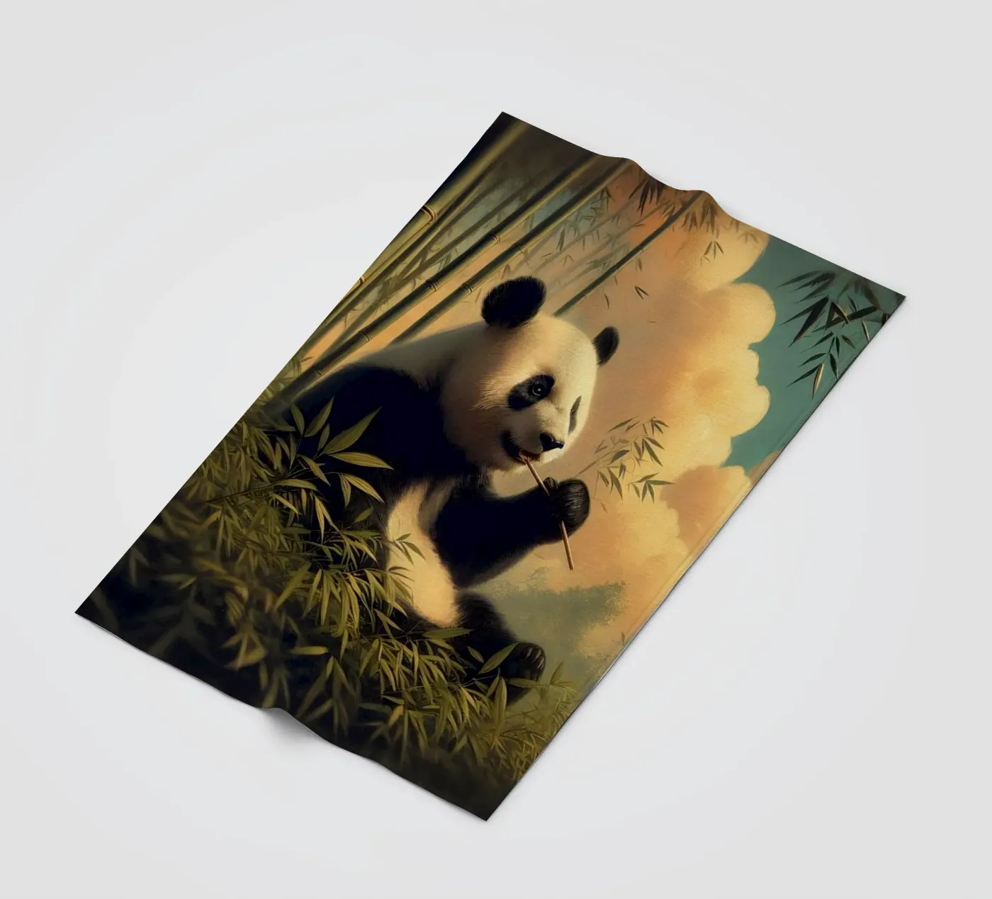 PANDA Fleecedecke von RUBIANT ART