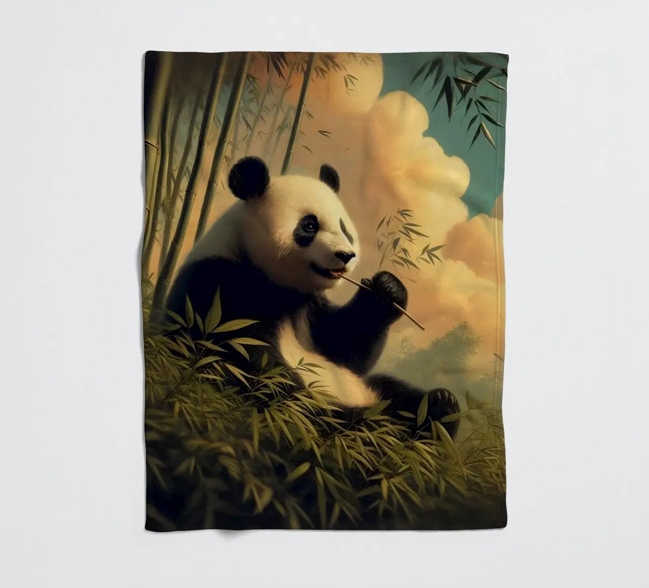 PANDA fleecedeken van RUBIANT ART