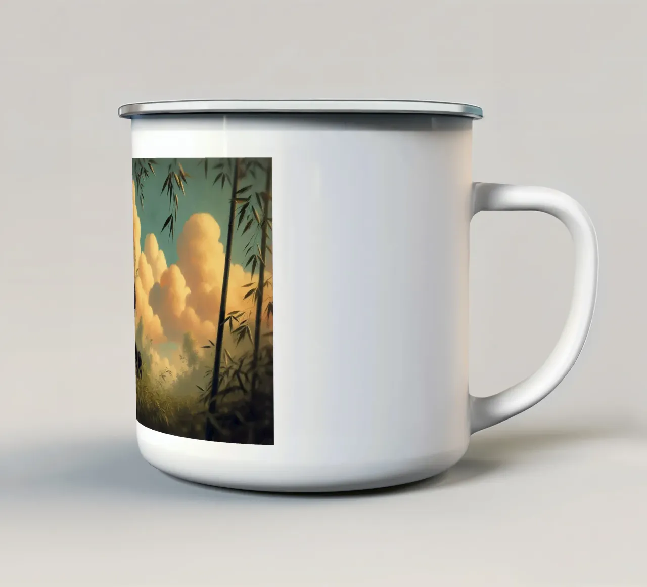 PANDA tazza in smalto da RUBIANT ART