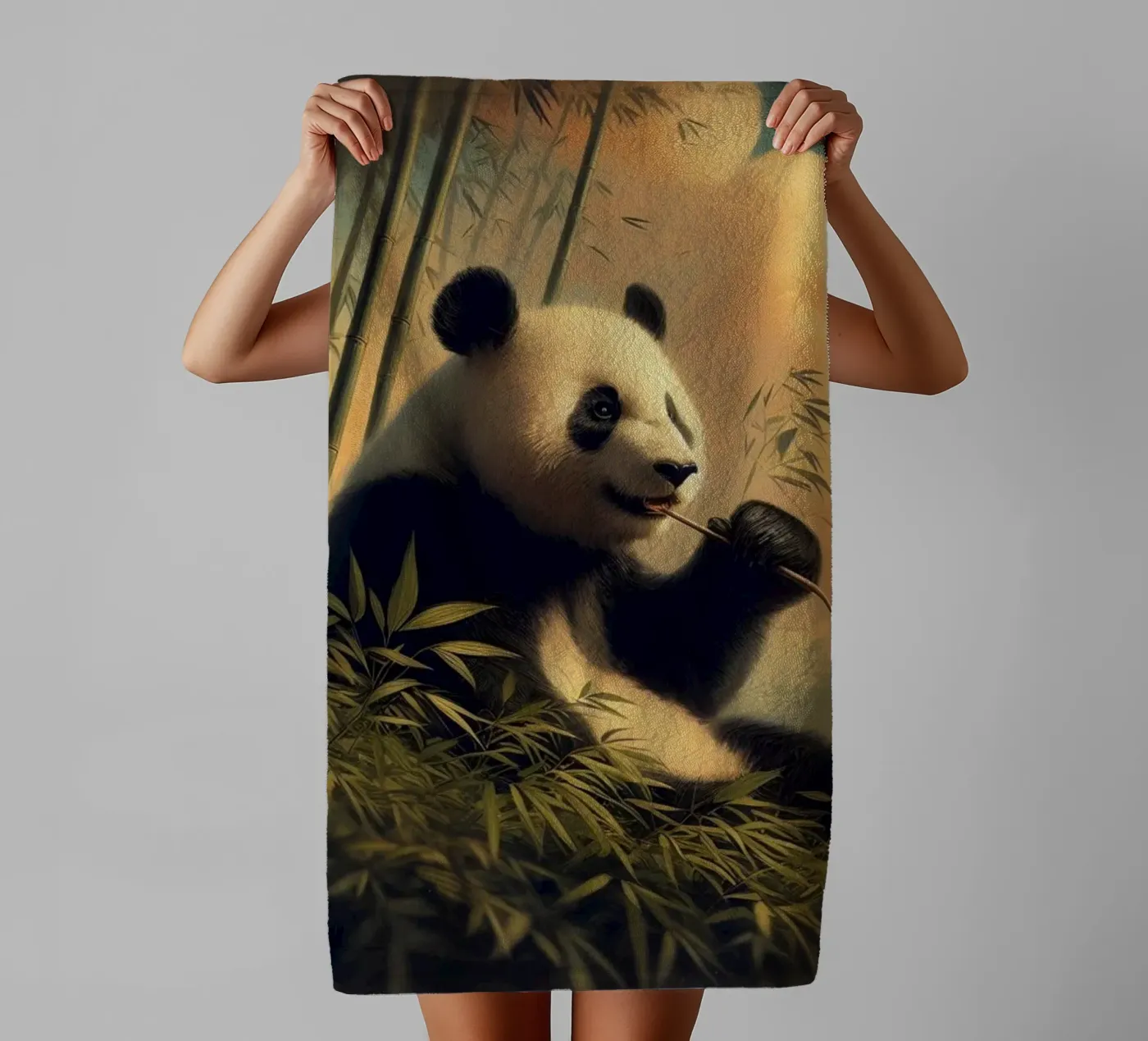 PANDA badhanddoek van RUBIANT ART