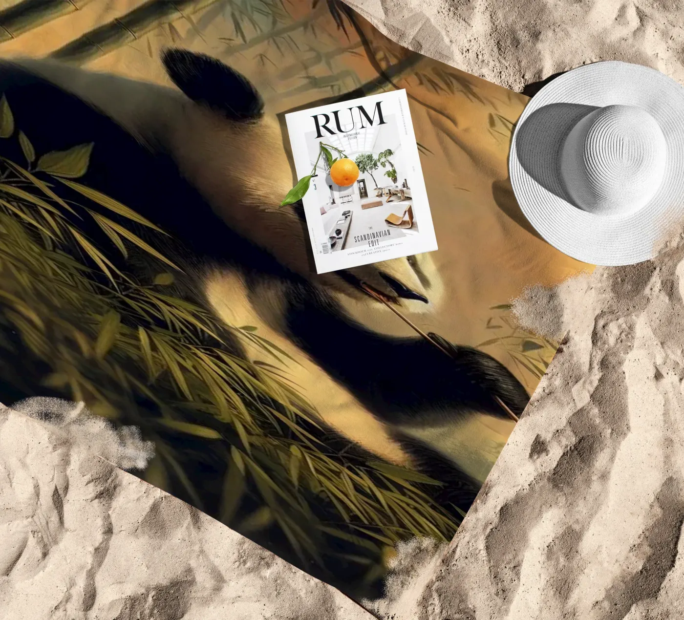 PANDA telo mare da RUBIANT ART