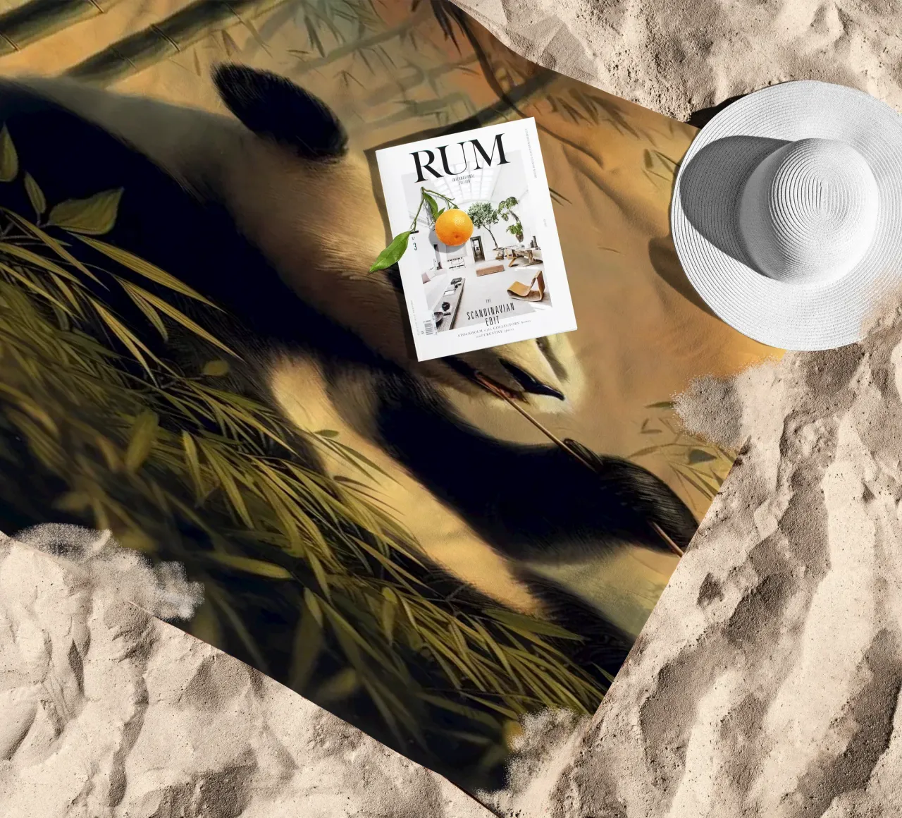 PANDA telo mare da RUBIANT ART