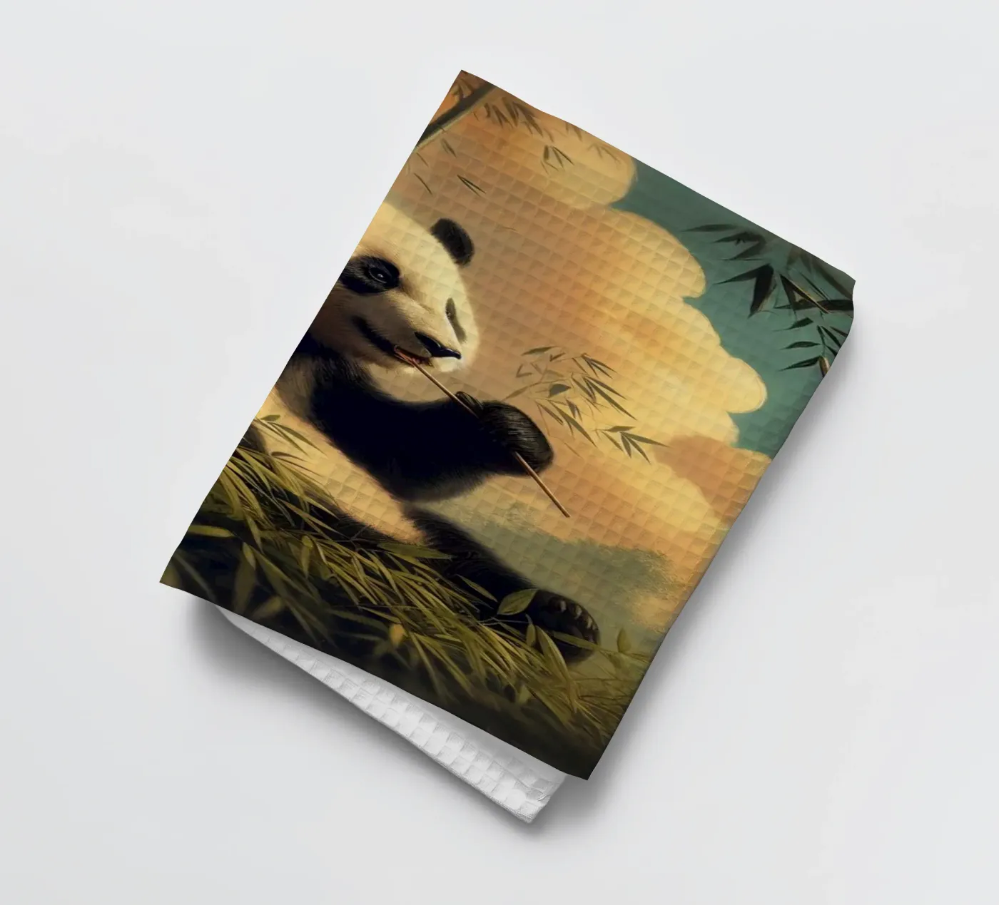 PANDA torchon de RUBIANT ART