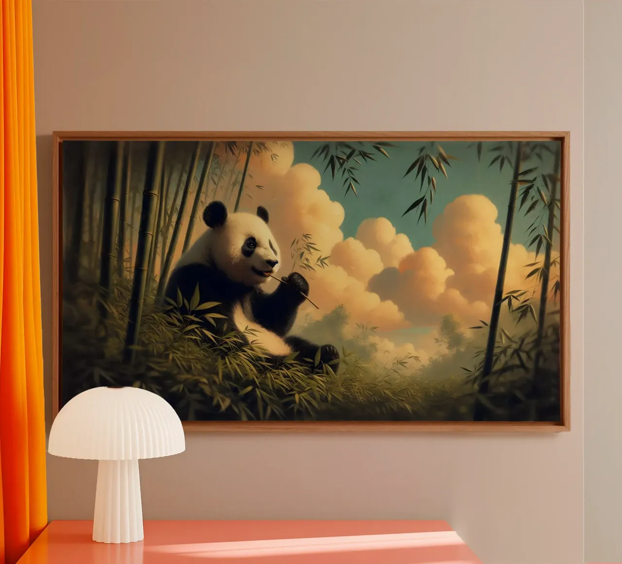 PANDA canvas by RUBIANT ART