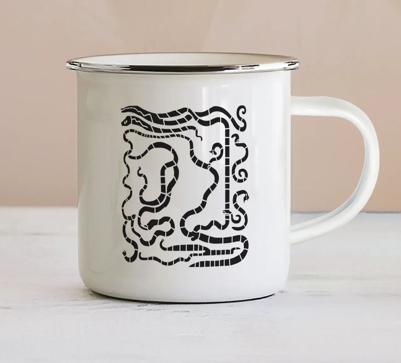 inca 14 tazza in smalto da Rezh creations