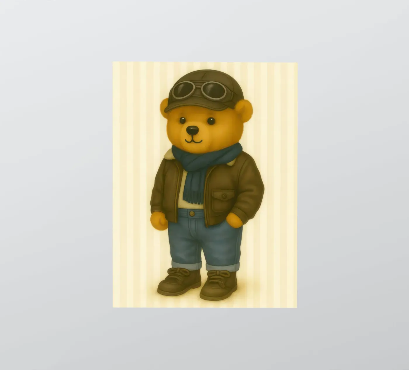 pilot bear sticker by Feel child
