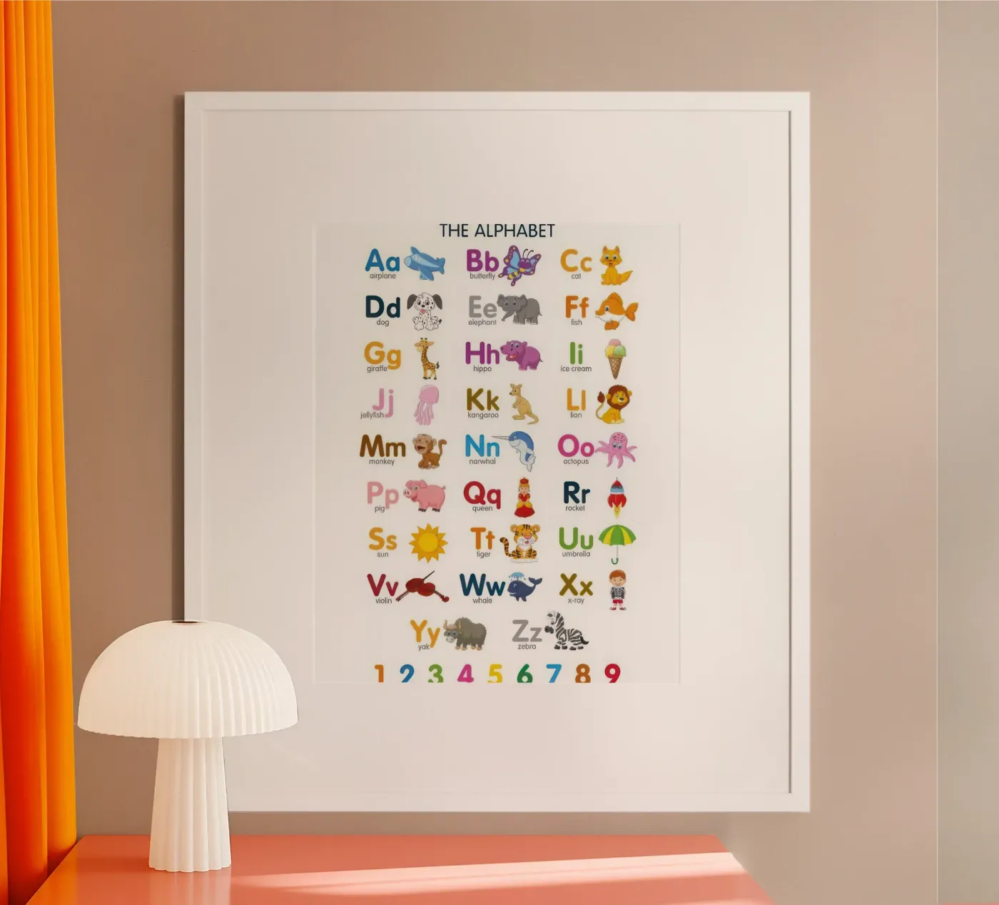 alfabeto e numeri poster da Feel child