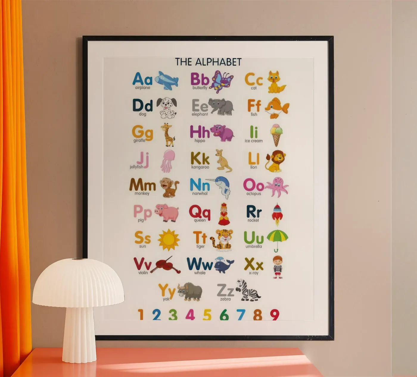 alfabeto e numeri poster da Feel child