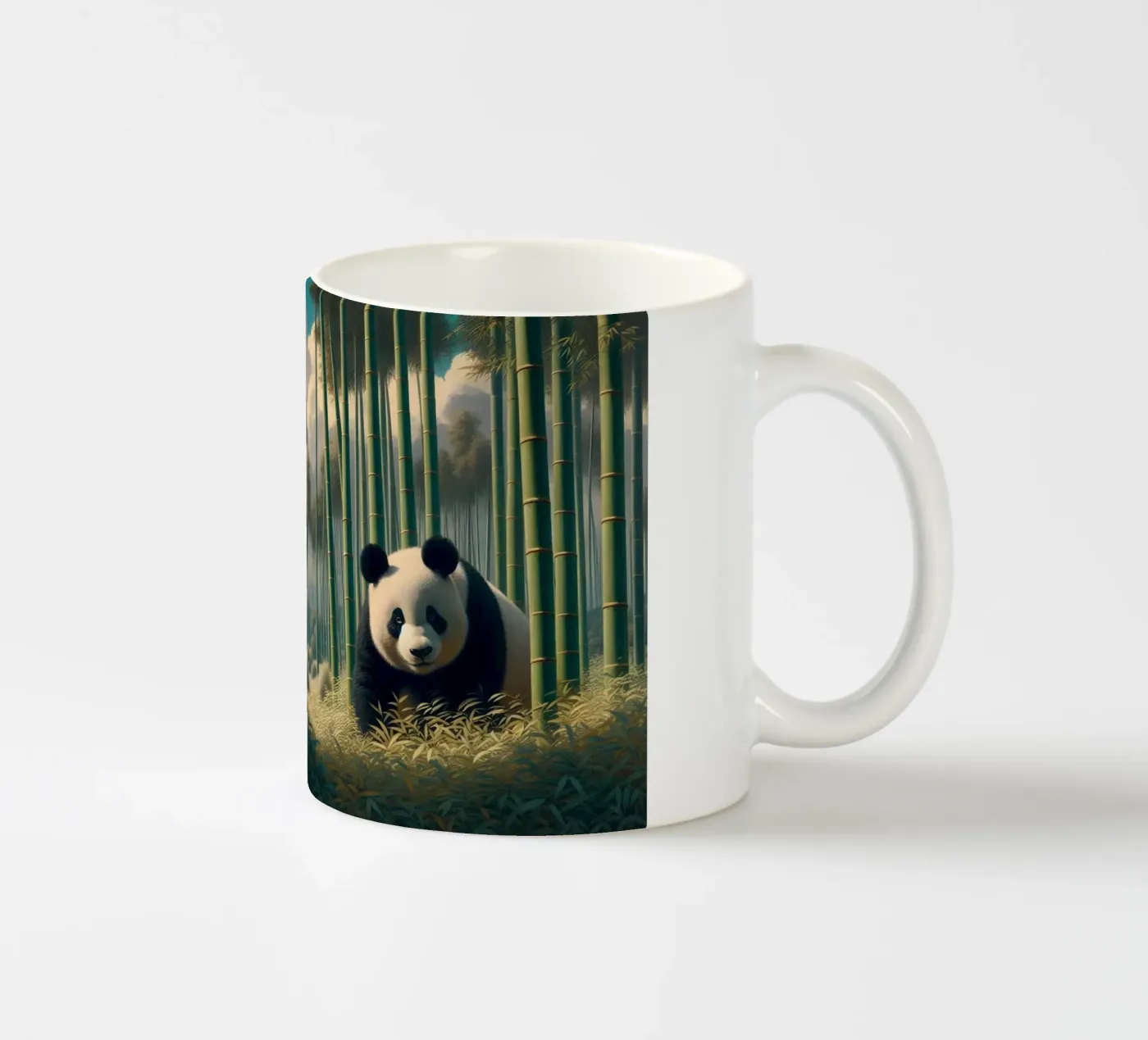 PANDA ceramic mug by RUBIANT ART