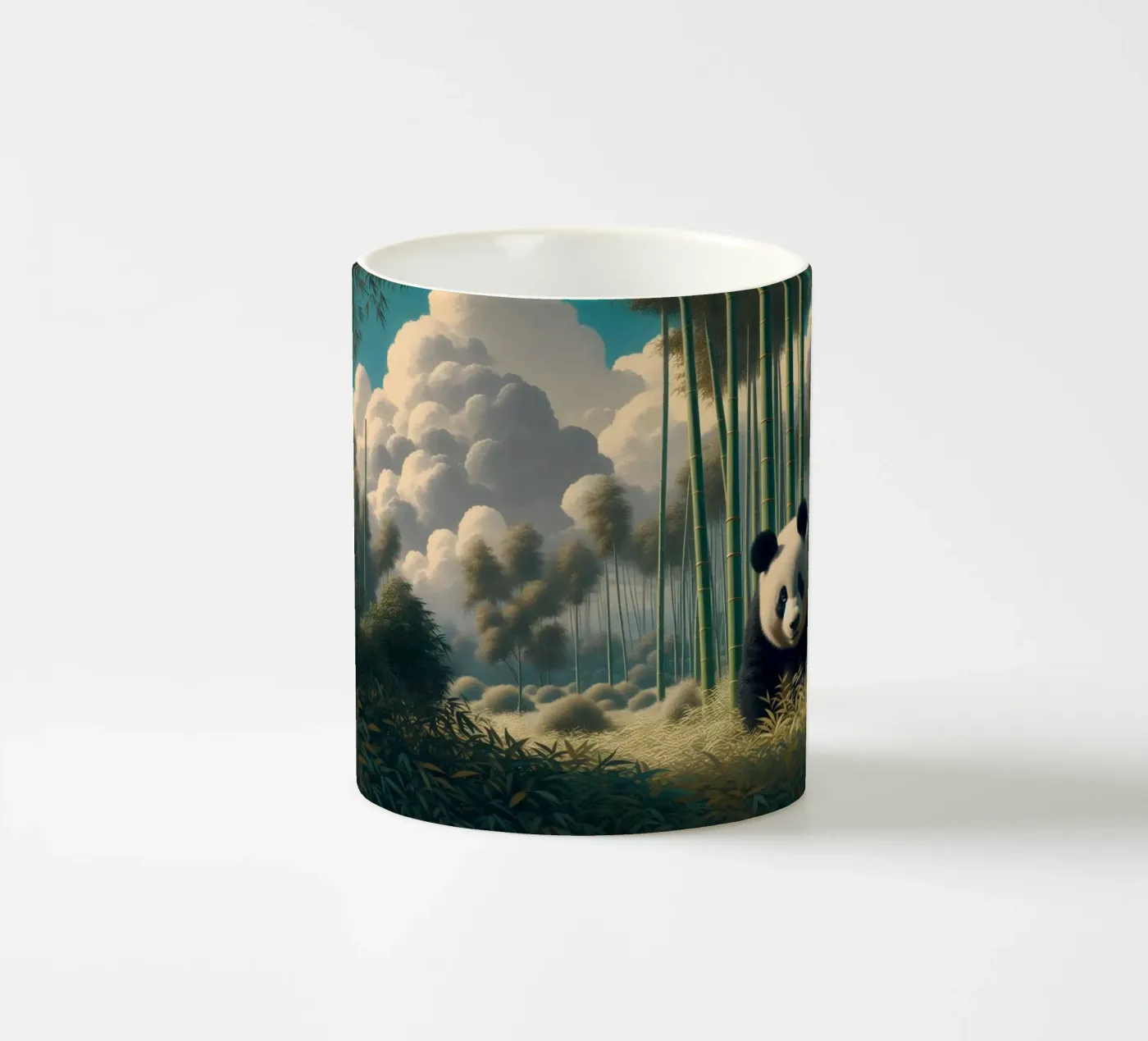 PANDA ceramic mug by RUBIANT ART