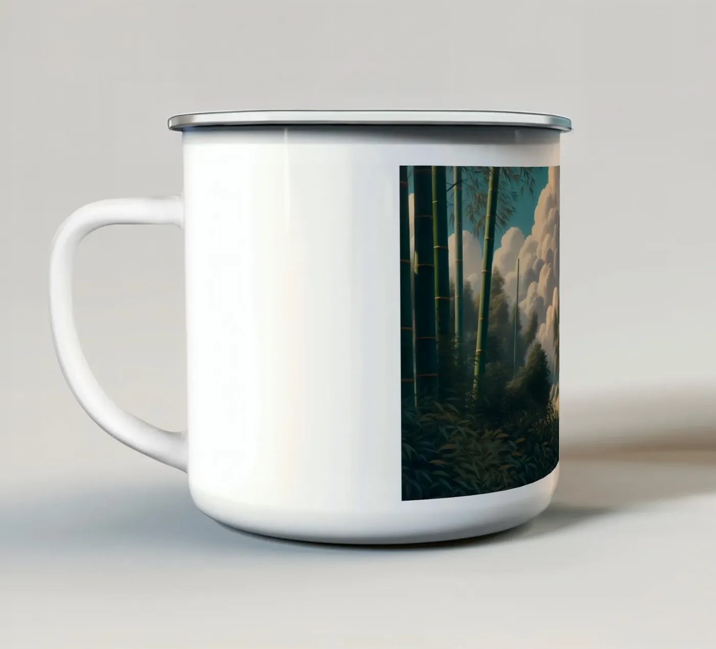PANDA enamel mug by RUBIANT ART