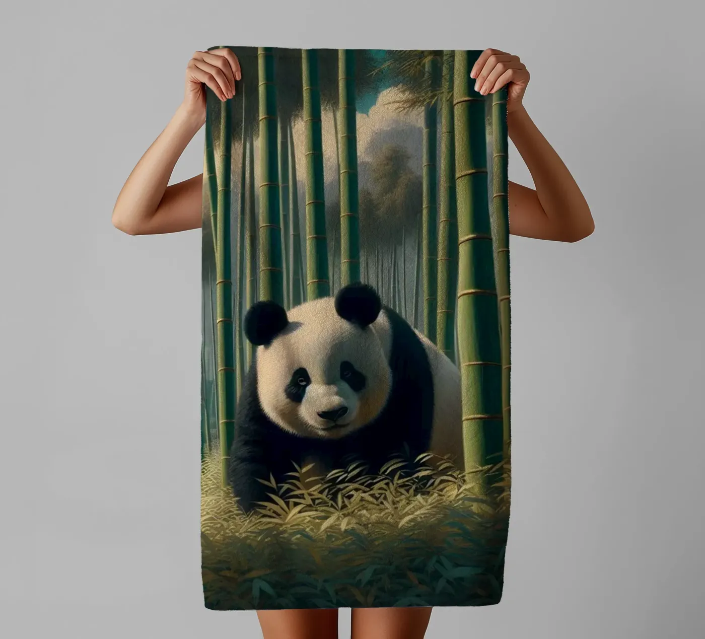 PANDA badhanddoek van RUBIANT ART