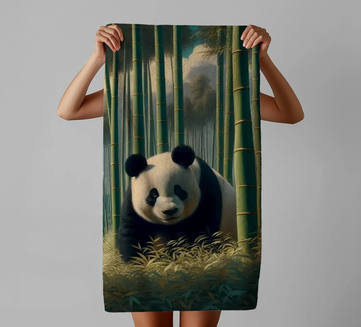 PANDA asciugamano da bagno da RUBIANT ART