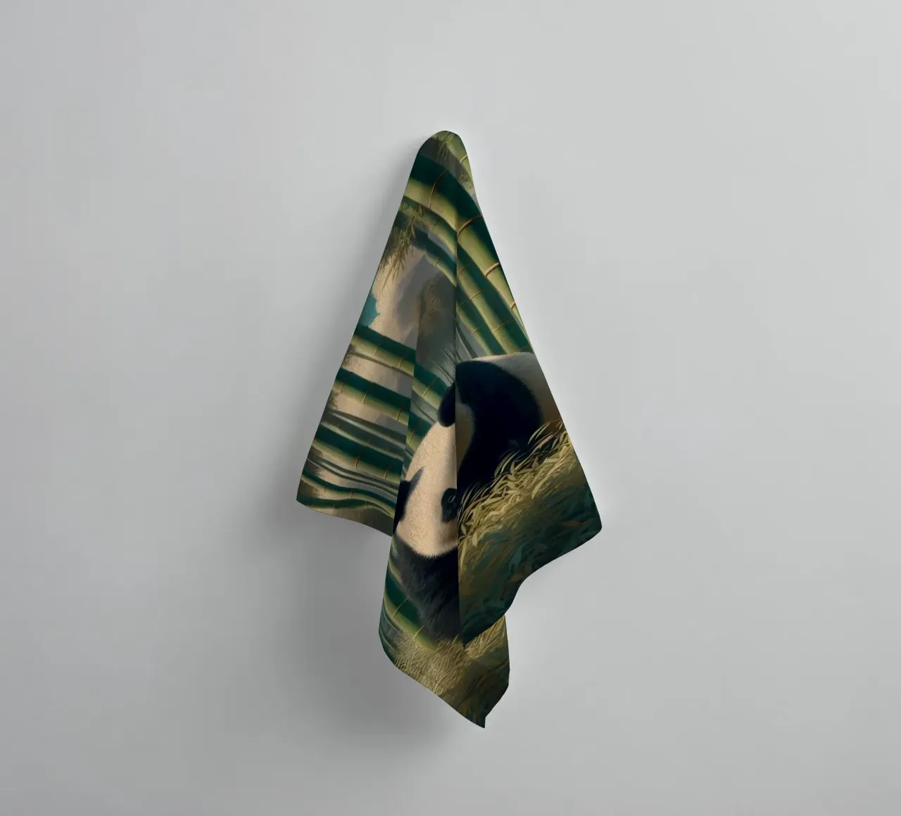 PANDA towel by RUBIANT ART