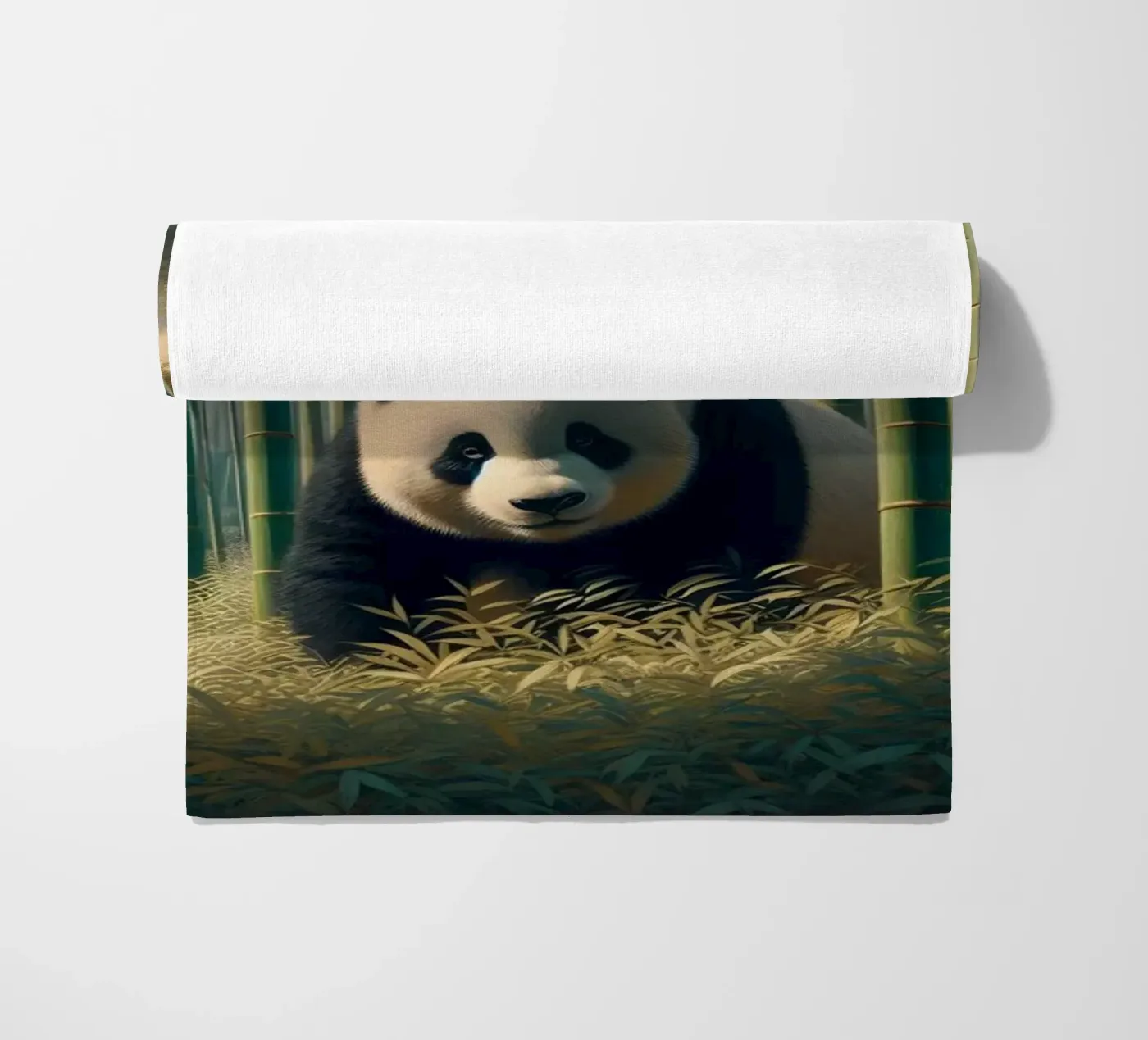 PANDA beach towel by RUBIANT ART