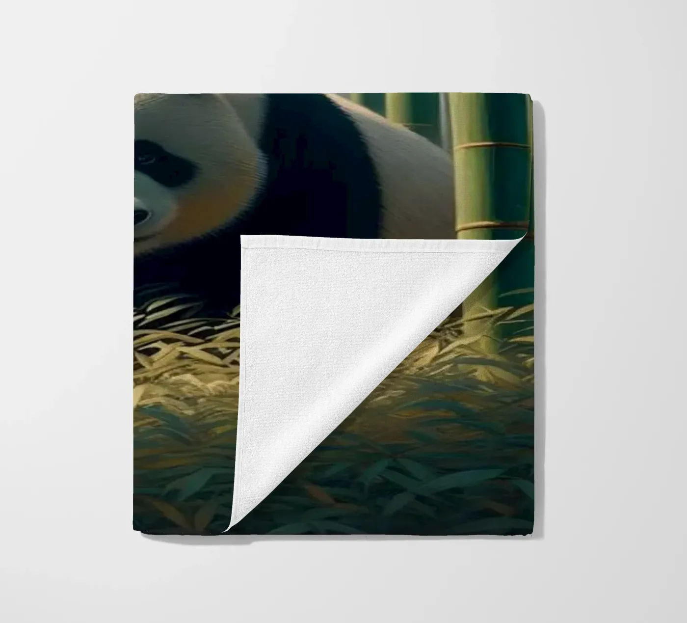 PANDA beach towel by RUBIANT ART