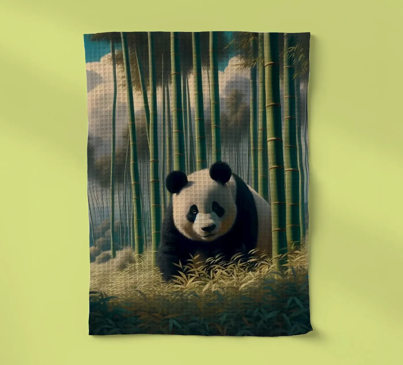 PANDA torchon de RUBIANT ART