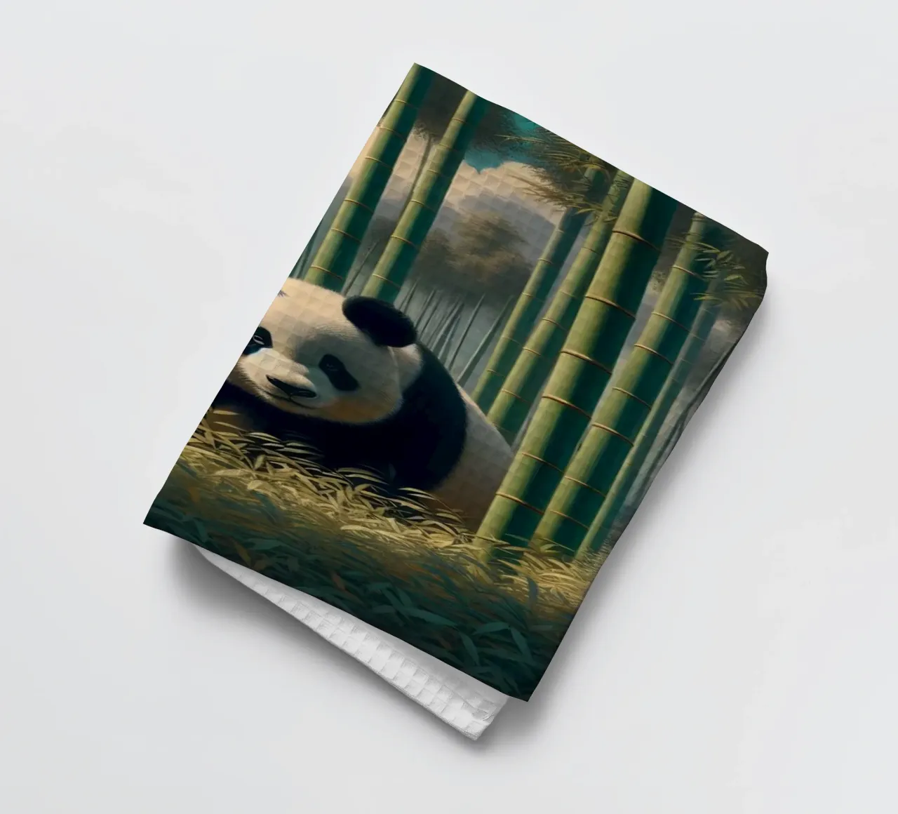 PANDA torchon de RUBIANT ART