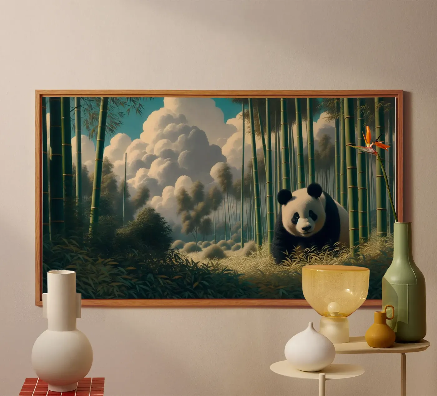 PANDA alu-dibond by RUBIANT ART