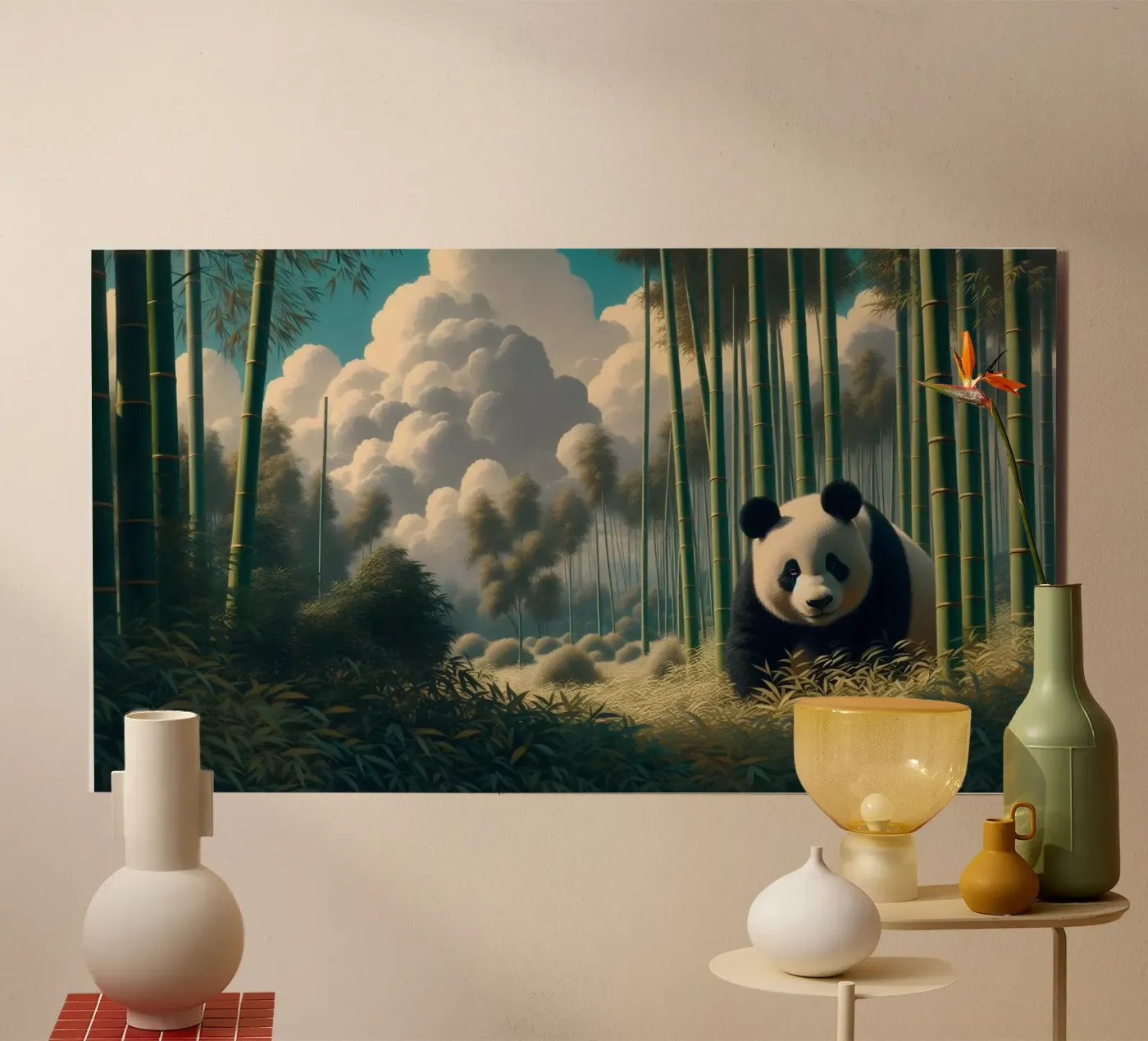 PANDA alu-dibond by RUBIANT ART