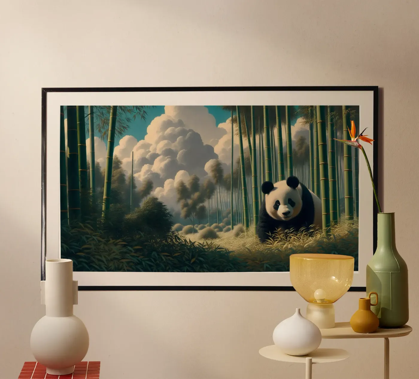 PANDA poster van RUBIANT ART