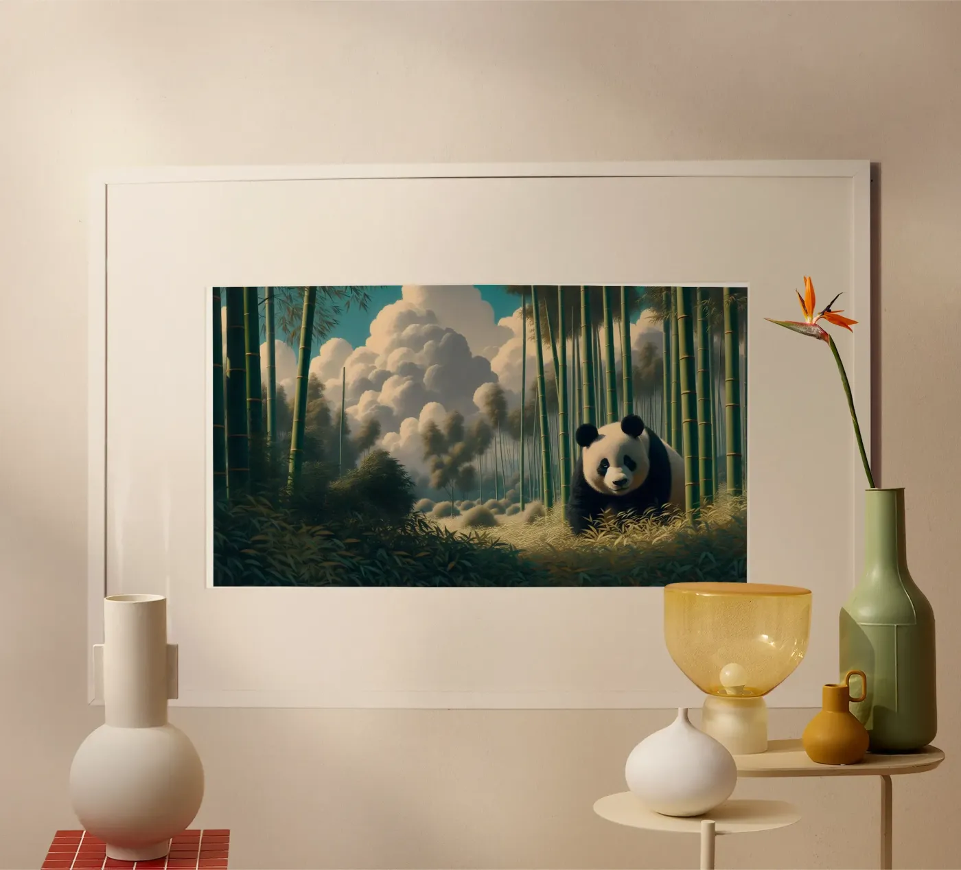 PANDA poster van RUBIANT ART
