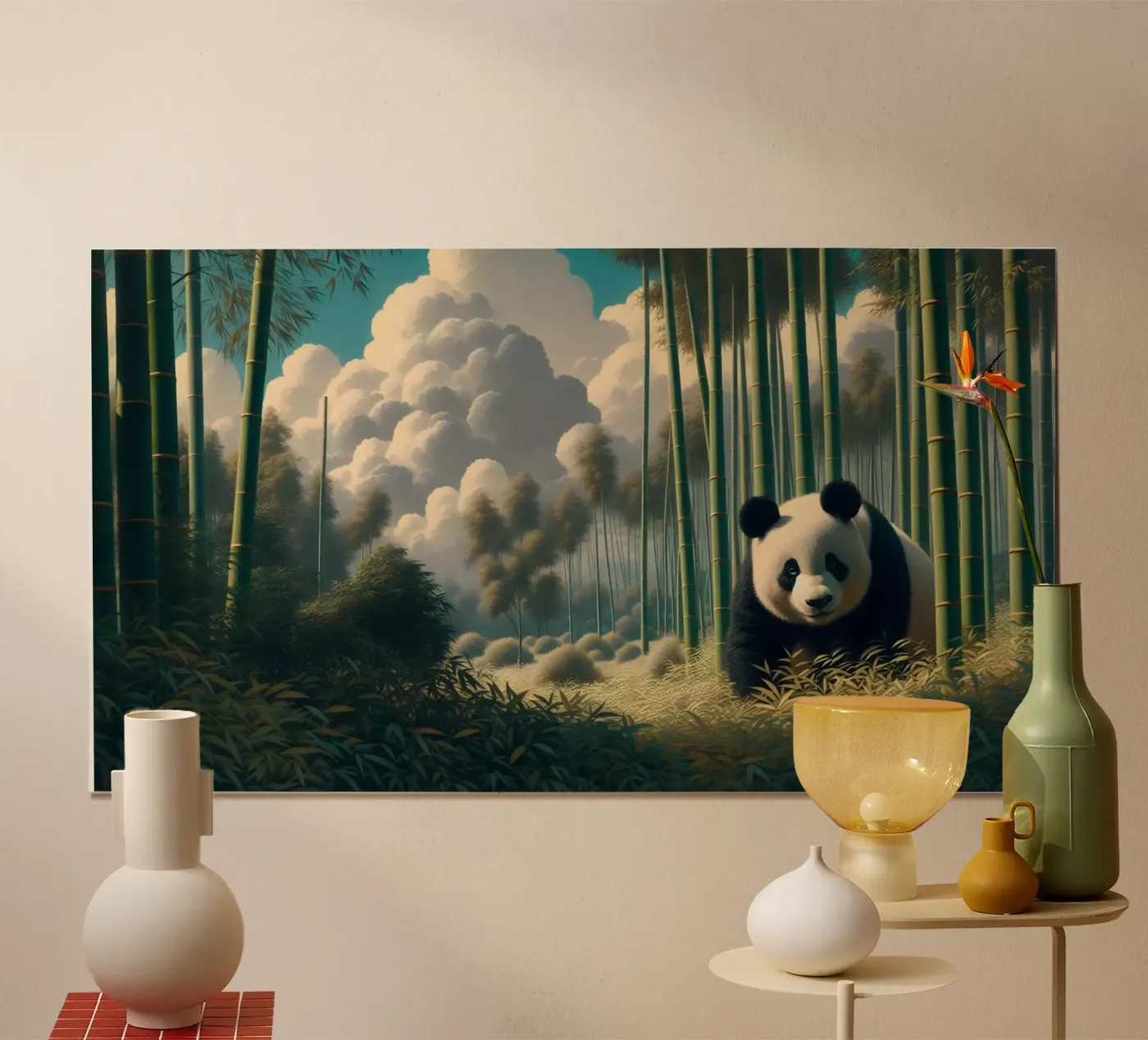 PANDA poster van RUBIANT ART