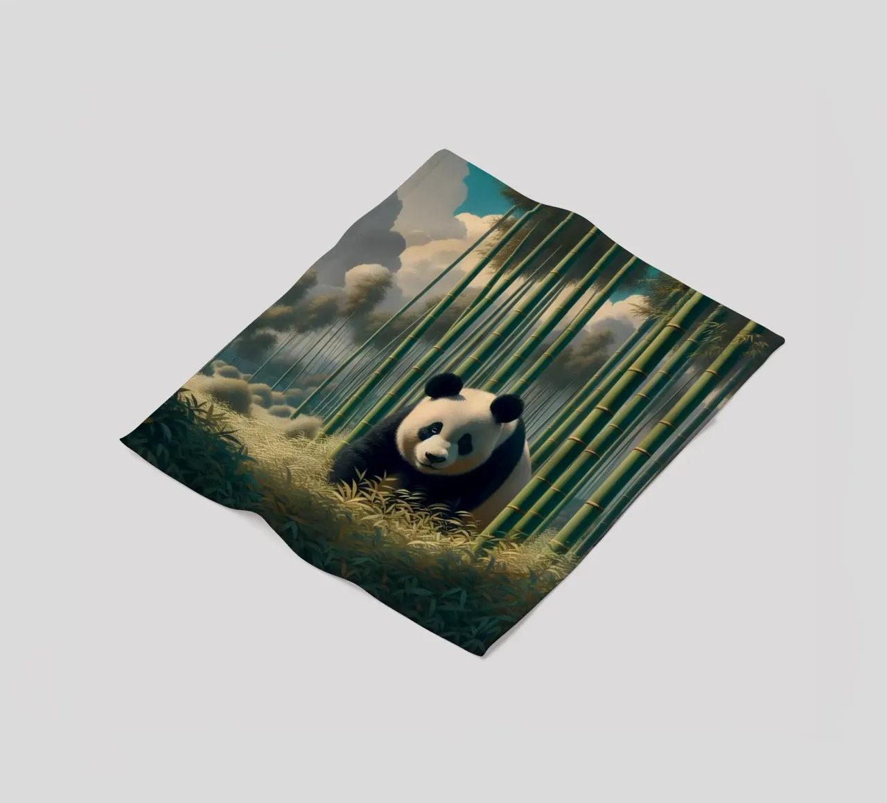 PANDA Fleecedecke von RUBIANT ART