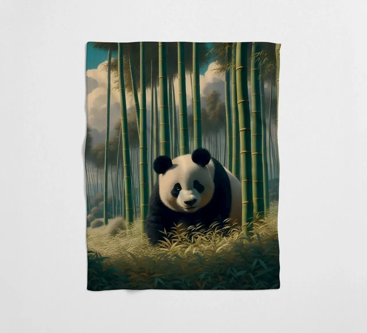 PANDA Fleecedecke von RUBIANT ART