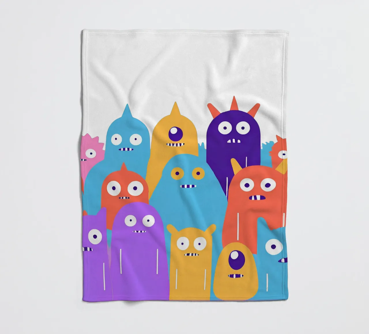 Gang de monstre 2 fleece blanket by Rezh creations