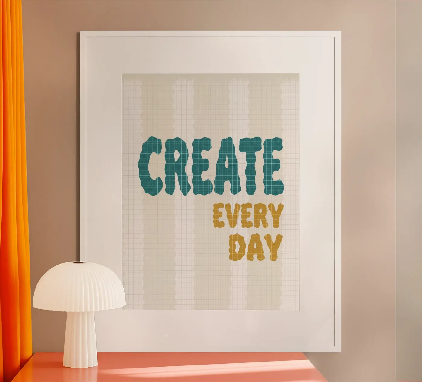 create every day poster by Fredenise Sifrael