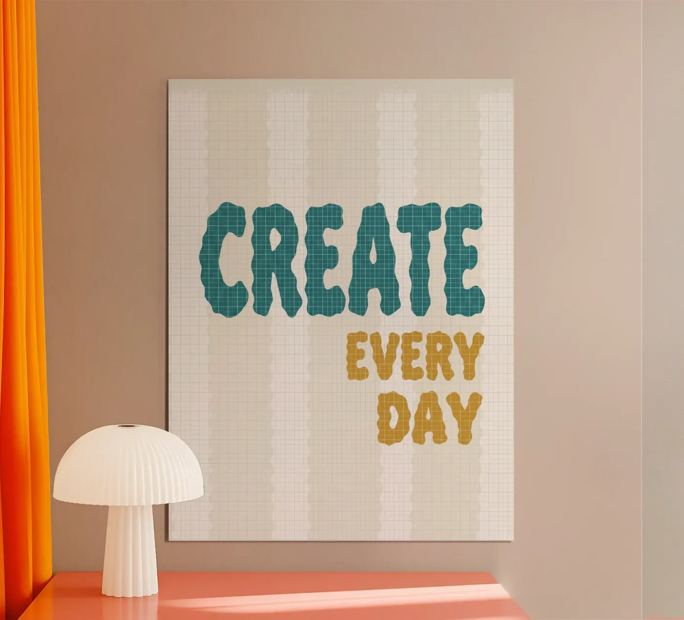 create every day poster by Fredenise Sifrael