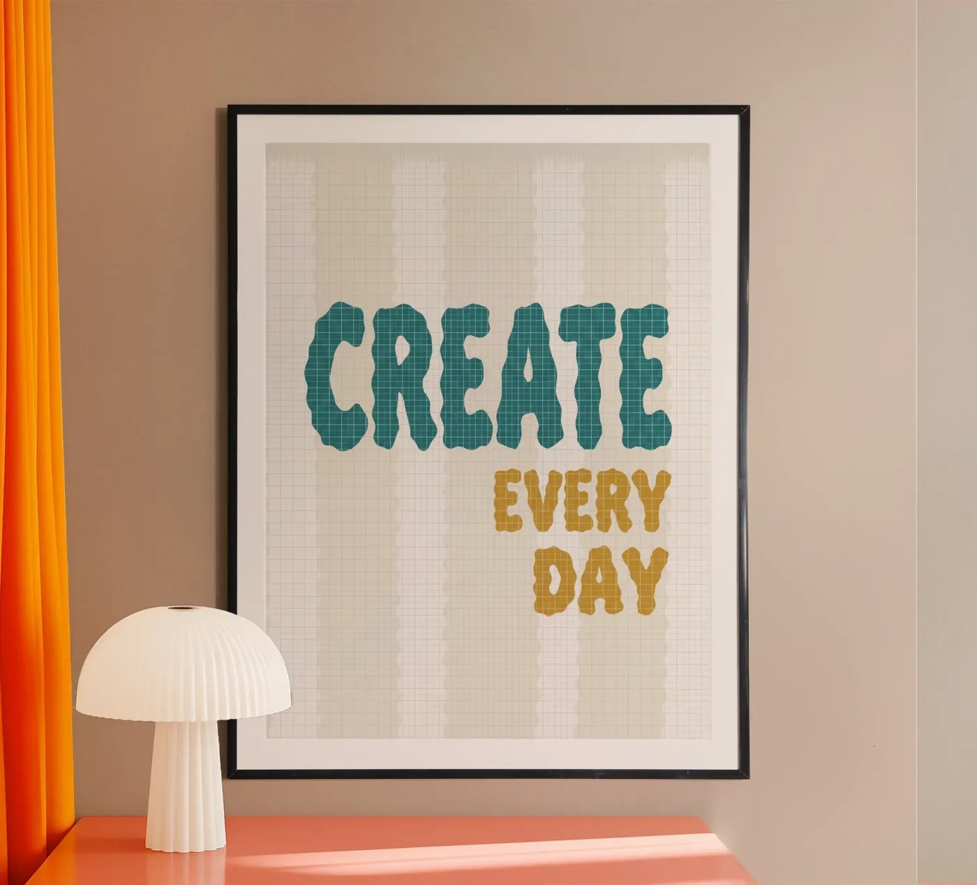 create every day poster by Fredenise Sifrael