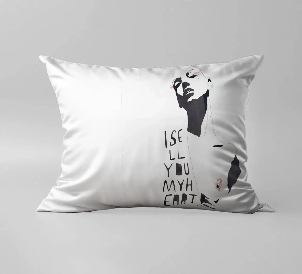 I Sell You My Heart cuscino da Manuel Rebollo