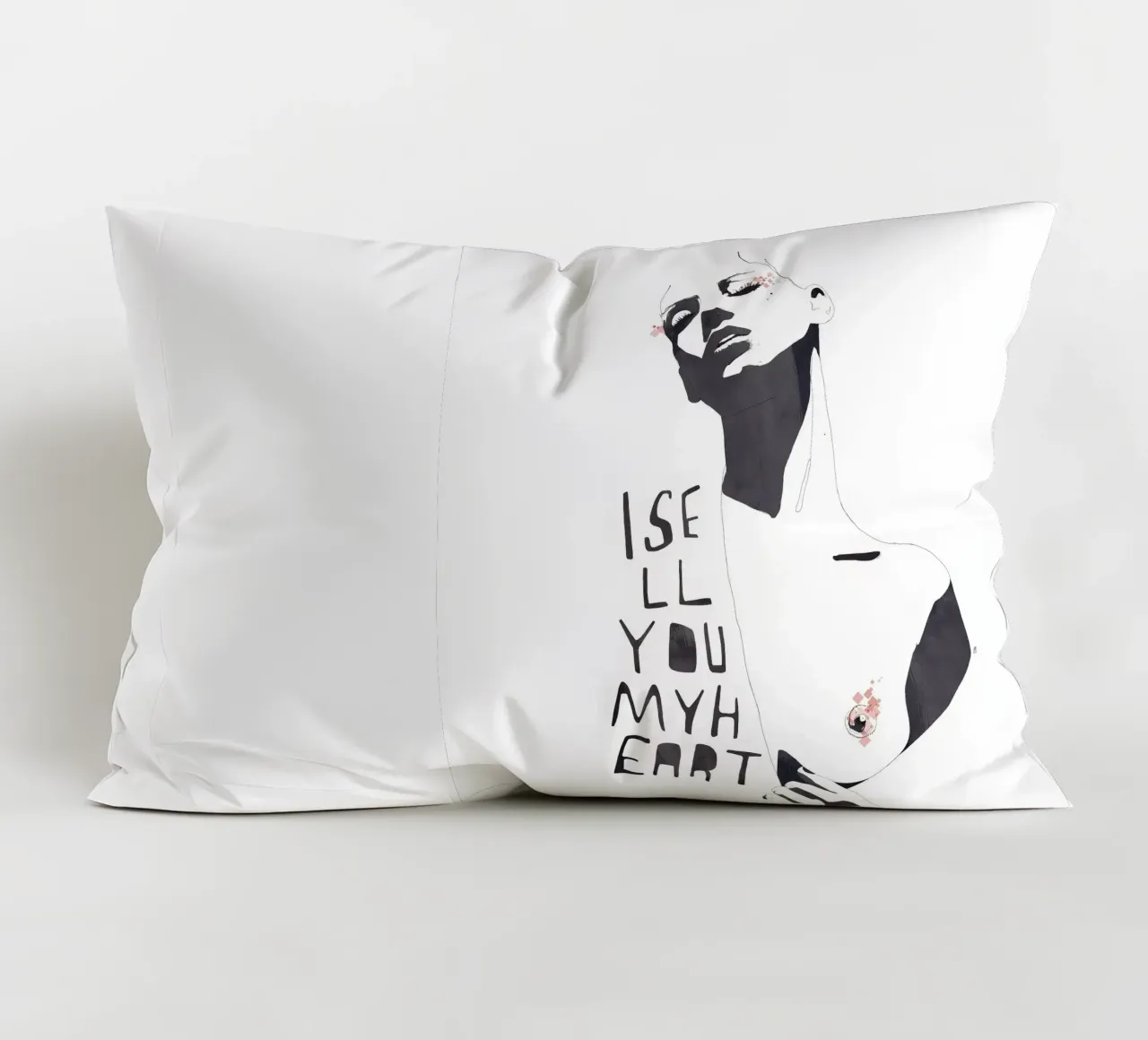 I Sell You My Heart cuscino da Manuel Rebollo