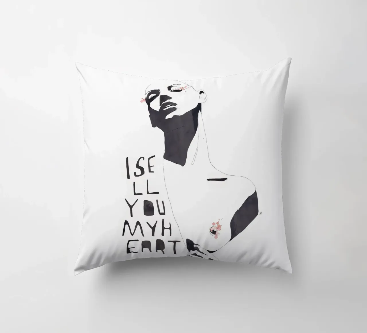 I Sell You My Heart cuscino da Manuel Rebollo