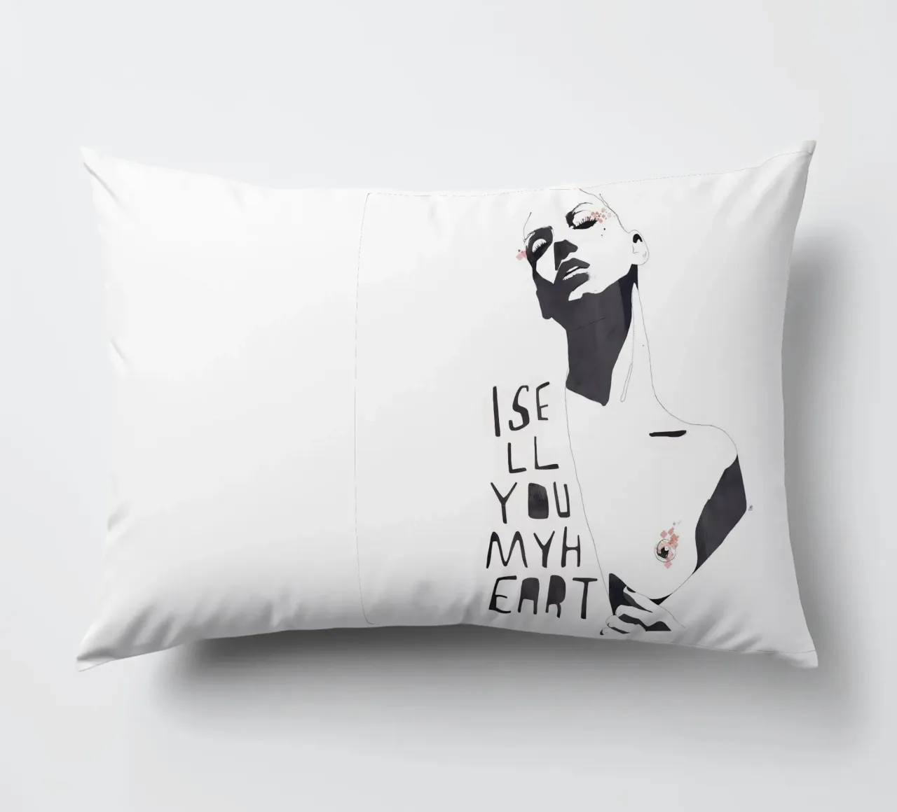 I Sell You My Heart cuscino da Manuel Rebollo