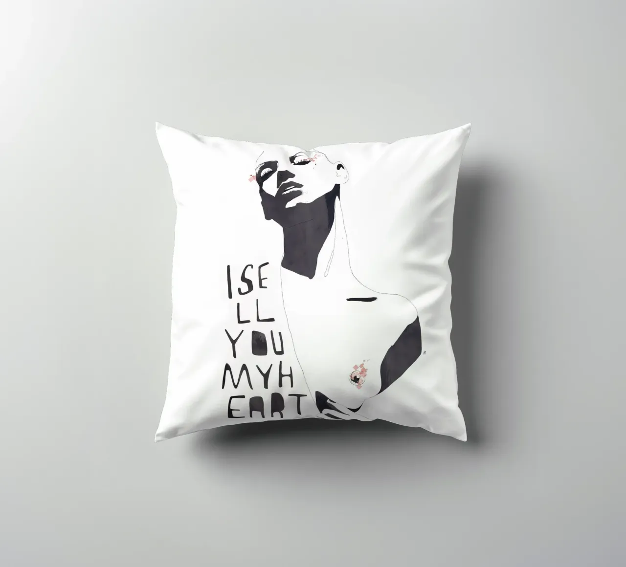 I Sell You My Heart cuscino da Manuel Rebollo