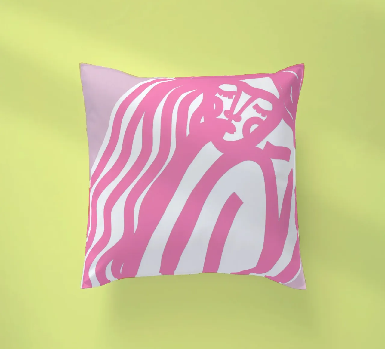 The Silence (pink) cuscino da treechild