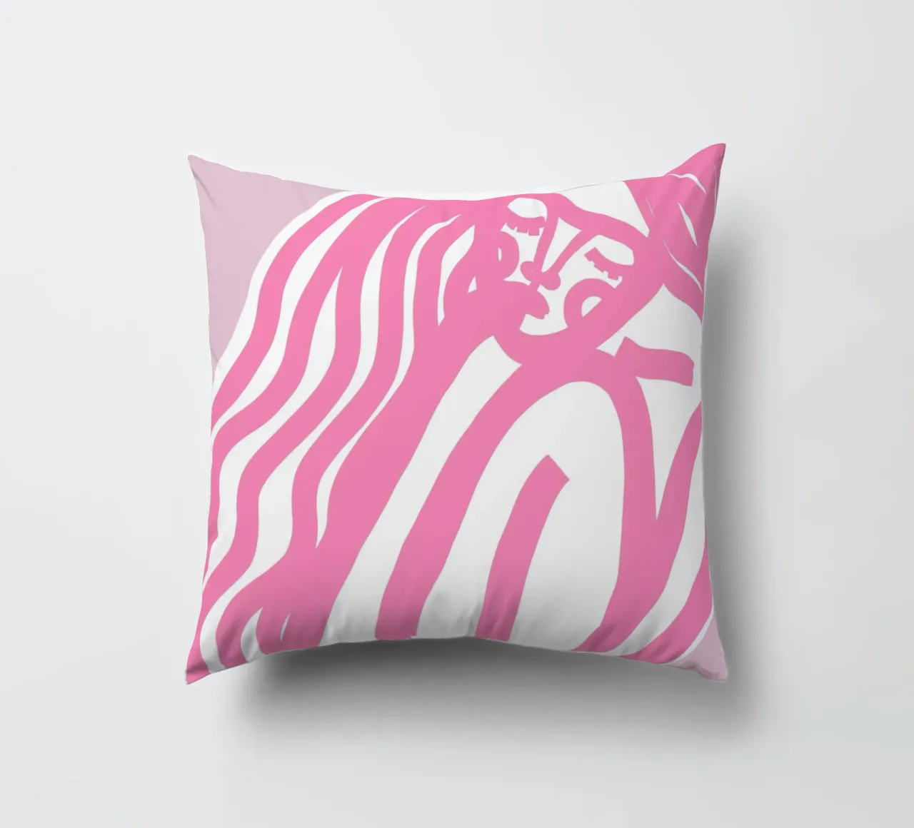 The Silence (pink) cuscino da treechild