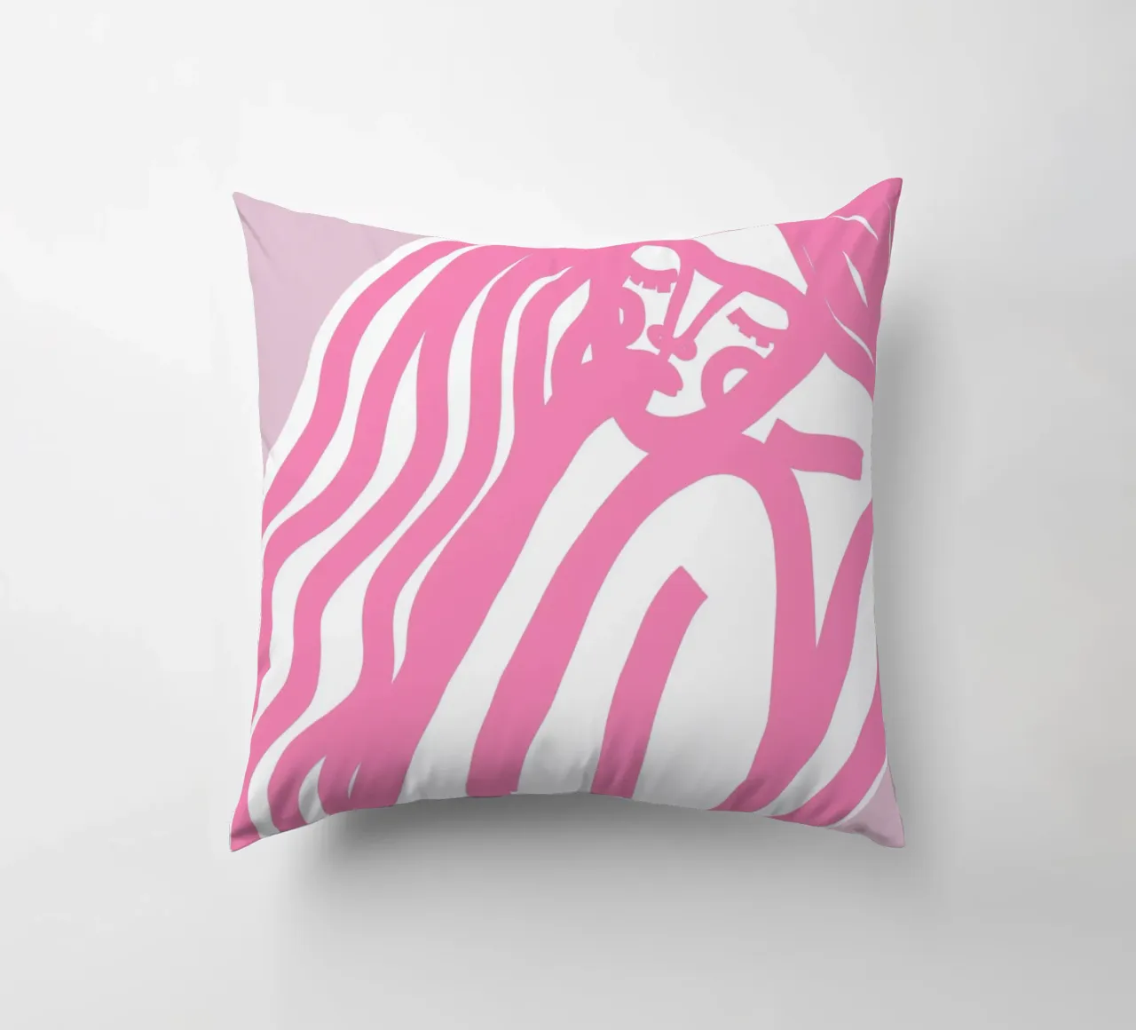The Silence (pink) cuscino da treechild