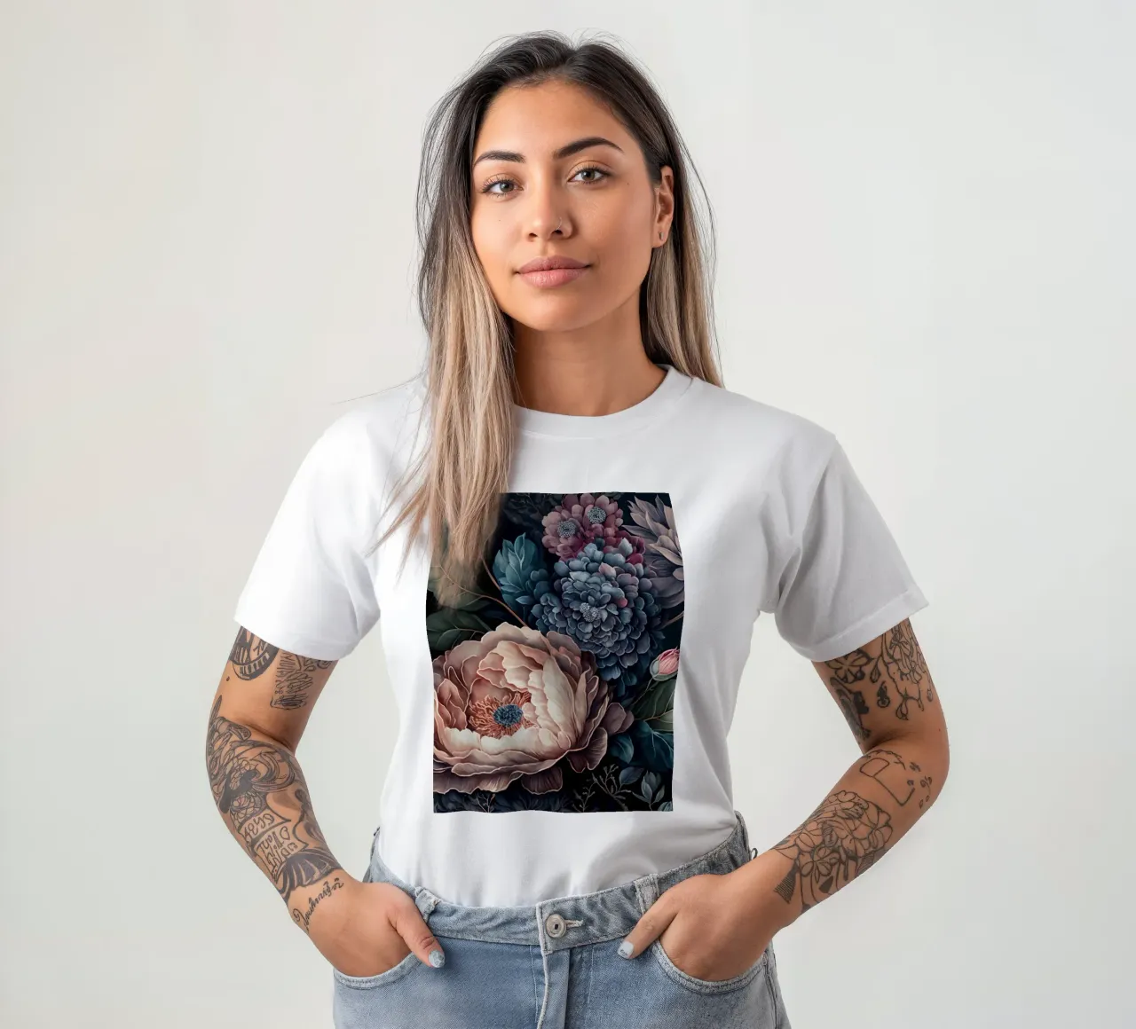 Serenata di fiori opulenti t-shirt da Andrea Haase Floral Passion